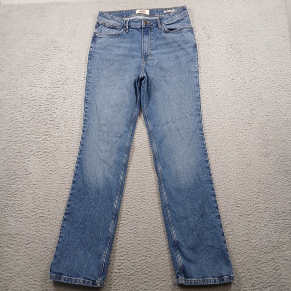 Wrangler High Rise True Straight Jeans Light Wash Women's Size 10x32 EUC - Picture 2 of 16